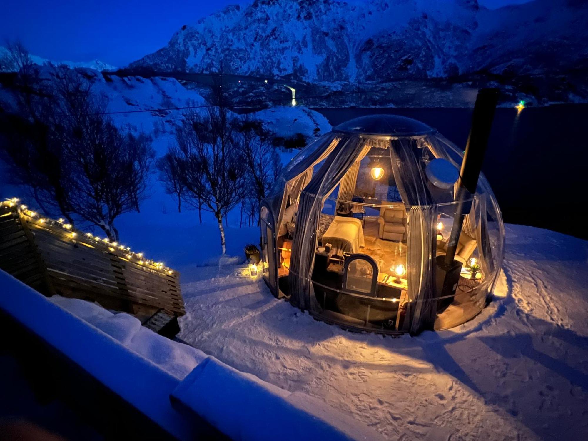 Lofoten Glampingdome Myrland Buitenkant foto